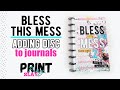 Putting Discs on my Bless This Mess Journals