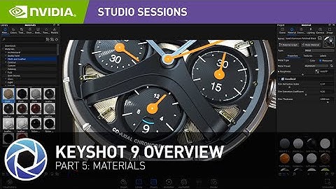 KeyShot 9 RTX Tutorial w/ Kirill Chepizhko Part 5: Materials | NVIDIA Studio Sessions