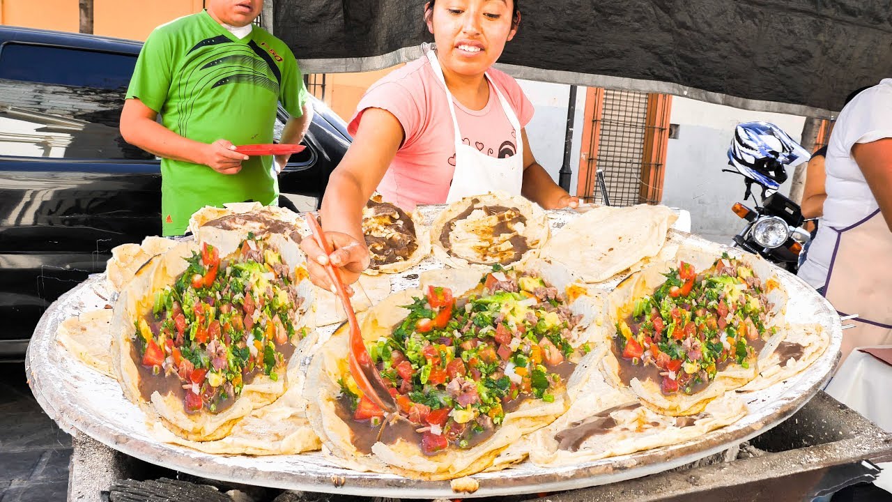 UNKNOWN Mexican Street Foods You MUST Try! MEGA Mexican Pizza, BEST BBQ, and 7 Mole’s in OAXACA! | The Food Ranger