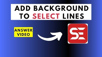 How to add a Background to a Few Subtitle Lines in Subtitle Edit ✅Answer Video ✅