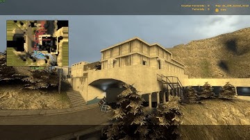 Counter-Strike: Source 12 VS 12 Bot Fight de_cliff_tunnel