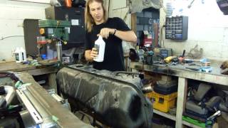 Part 38: Fuel Tank Restoration With POR-15 Sealing Kit - My 76 Mazda RX-5 Cosmo Restoration