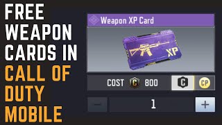 FREE WEAPON CARDS | Call of duty mobile | codm 2021