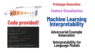 ML Interpretability: feature visualization, adversarial example, interp. for language models