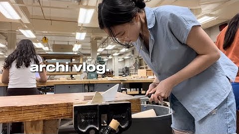 My week as a 1st year architecture student👩🏻‍🎨| iterations, pin ups, modeling with wood