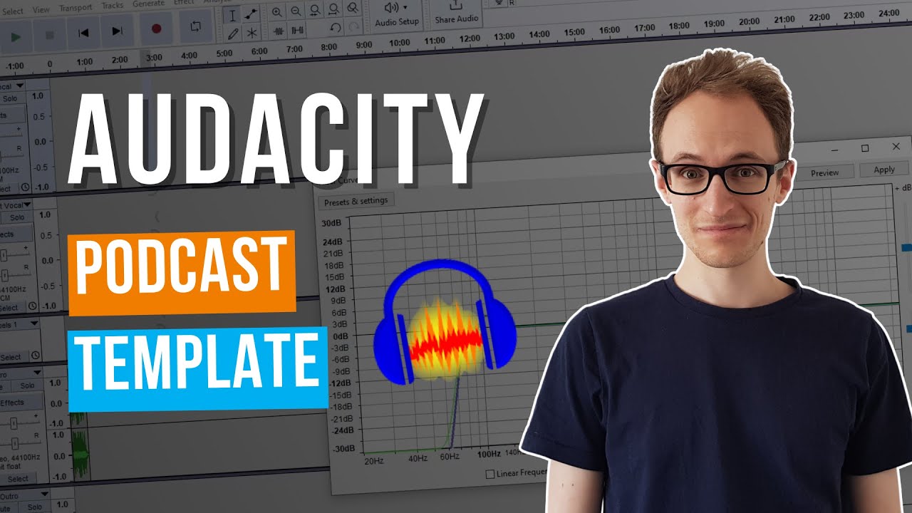 Audacity Podcast Settings & Template - YouTube