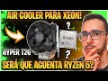 Será que Vai DERRETER ?Air Cooler de R$ 60,00 contra um RYZEN 5