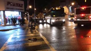 New Jersey Transit (NJT) Short Bus Action At Main Street