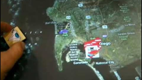 Microsoft Surface Touch Table With Maps and Imagery