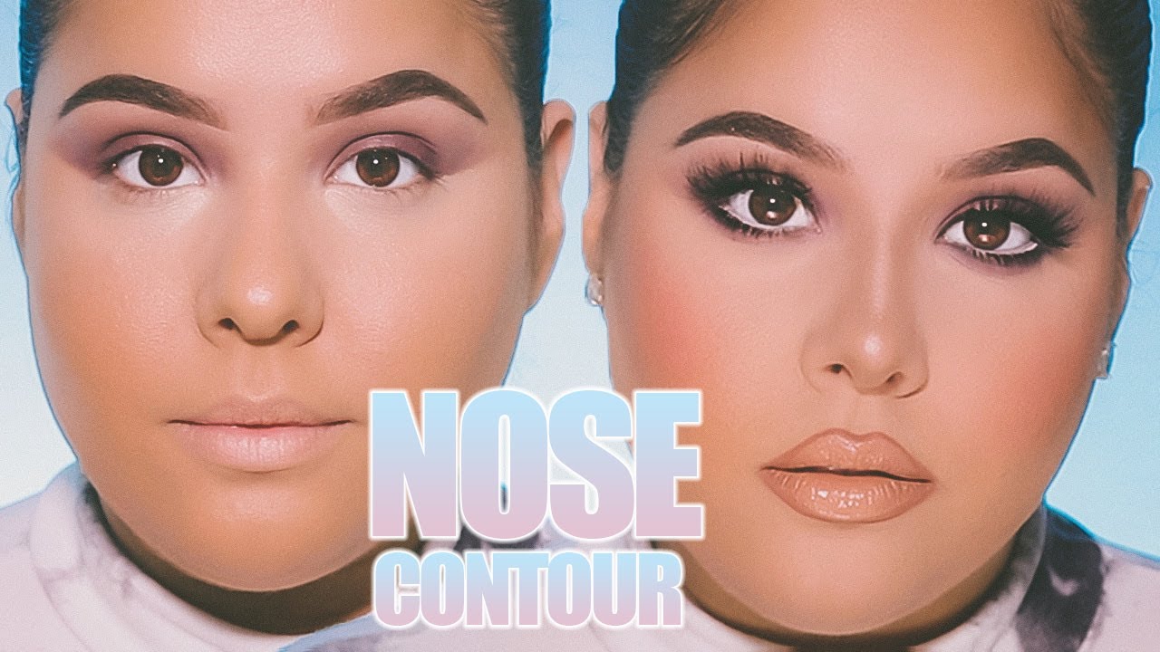FAKE A NOSE JOB WITH CONTOURING // How to Contour you Nose to make it look smaller for beginners ...