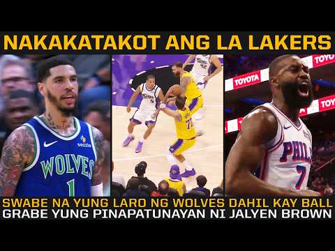 NAKAKATAKOT ANG LAKERS! LaMelo Ball's First Game with the Wolves and Jaylen Brown with the 76ers