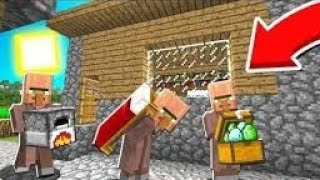 почему житель украв  все предмети в компота и принес их мне |sky block Minecraft