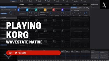 Playing Korg Wavestate Native : Init-D Presets
