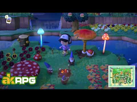 Mushroom Fairy Forest Theme Design - Animal Crossing New Horizons Magic Island Ideas