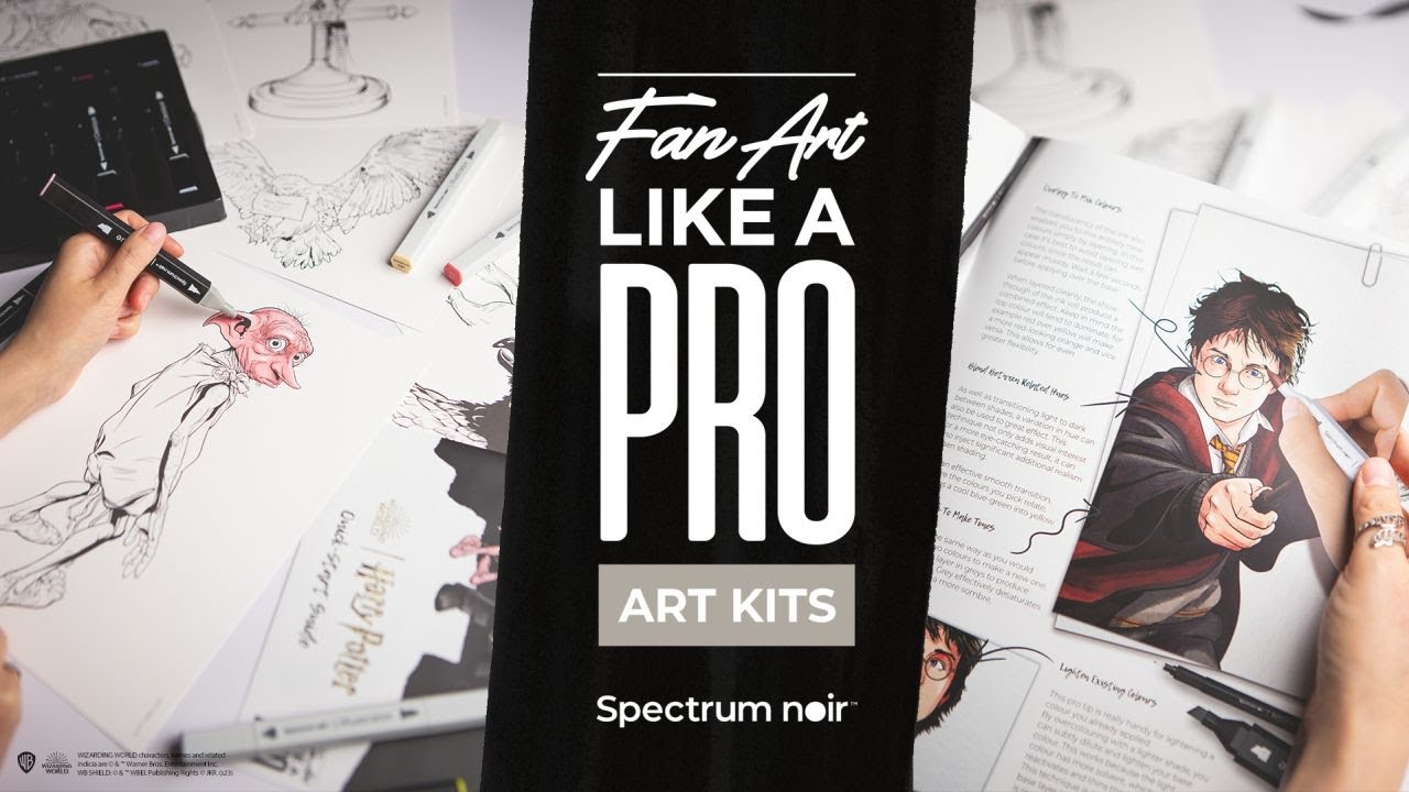 Introducing Harry Potter Fan-Art Like a Pro Art Kits! - Spectrum Noir 