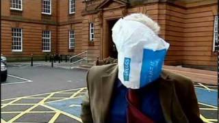 Greggs Bag in Reporters Face