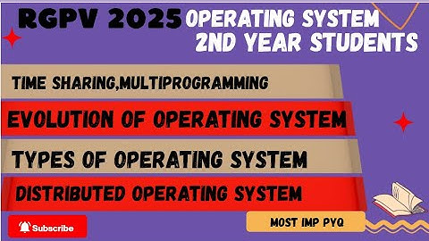 Operating System Top 20 Most Important Questions | OS Exam 2025 | RGPV 4th Sem Must Watch