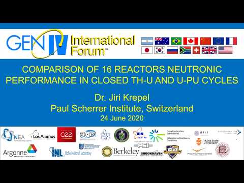 Webinar 42: Comparison of 16 Reactors Neutronic Performance in Closed Th U and U Pu Cycles