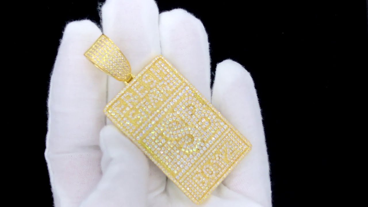 Custom Name / Initial Rectangle Medallion | Your Personalized Hip Hop Pendant