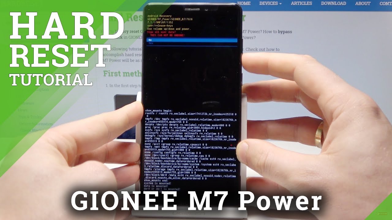 ЖЕСТКИЙ СБРОС GIONEE M7 Power — сброс настроек до заводских / обход блокировки экрана