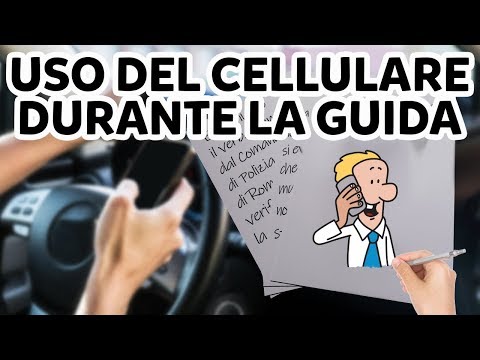 Multa per uso del cellulare durante la guida