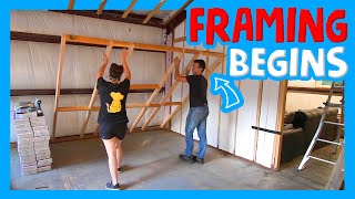 FRAMING OUR BARNDOMINIUM BEGINS 🛠 Building Our Own Home