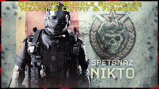 Modern Warfare Nikto Operator Bundle Showcase - Weapons, Outfit, & Finishing Move Gameplay