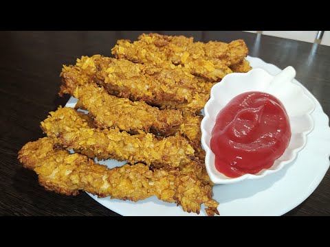 Куриные Стрипсы Как в KFC|KFC Chicken Strips Recipe💥🍗 #strips #СтрипсыKFC #KFCStrips #kfcchicken