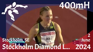 Cathelijn 400mH (76cm): Stockholm Diamond League - 02-06-2024