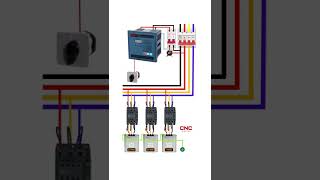 Automatic power factor controller connection diagram. Reactive power auto compensation Relay.