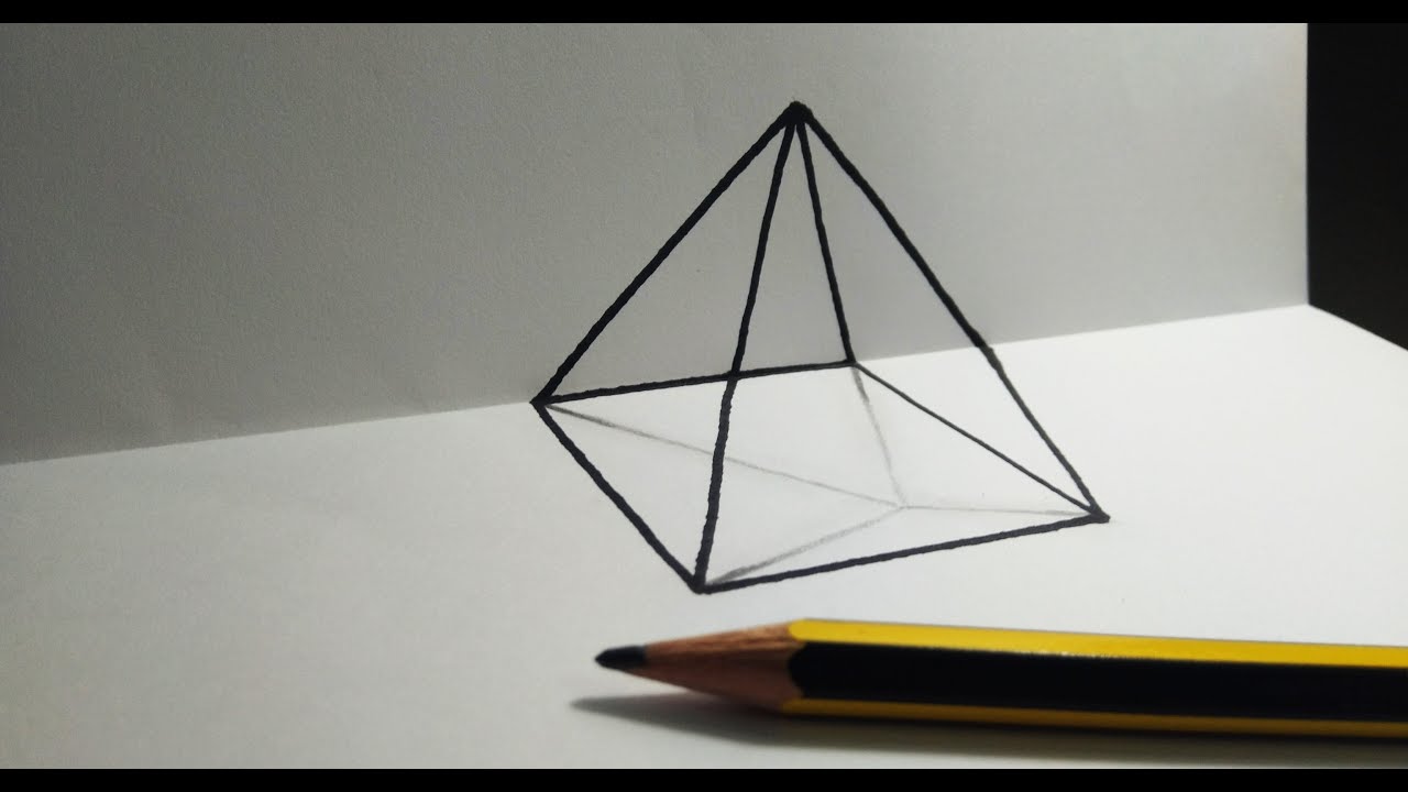 3D Drawing - Cách Vẽ Hình Chớp 3D Đánh Lừa Thị Giác - Youtube