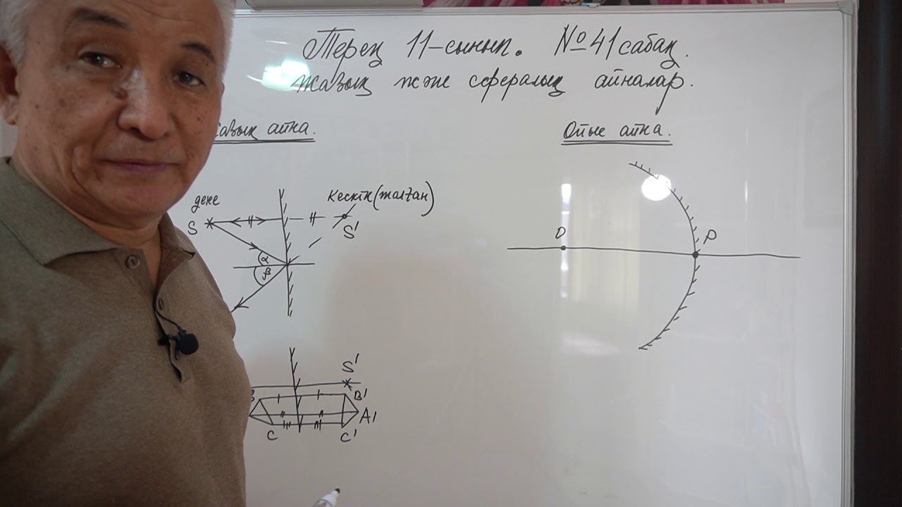Физика  Терең 11 сынып  №41 сабақ  Жазық және сфералық айналар