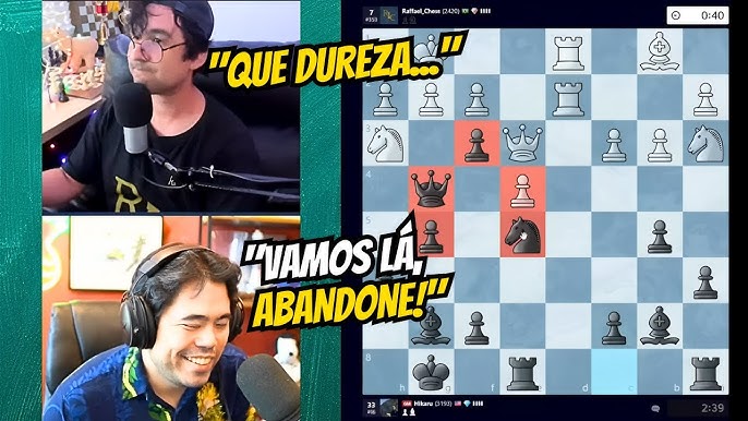 Cellbit VS Raffael Chess - câmeras SIMULTANEAS - XADREZ - PARTIDA 1 