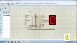 Counter with 7-Segment Display using 4026 in PROTEUS