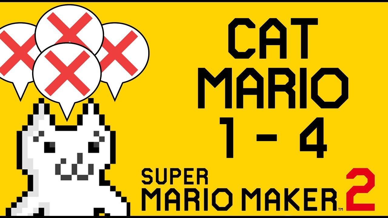 Cat Mario 1 4 Troll Level Super Mario Maker 2 Youtube