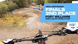 GoPro: Nina Hoffmann was on fire! 2nd Place FINALS - Fort William - '24 UCI DH MTB World Cup
