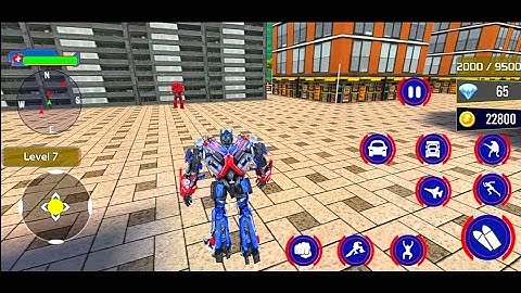 Police Truck Robot Game - Dino Robot Car Games 3D - Android Gameplay Part 3