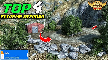 🌴Top 04 Extreme Offroad Map Mod For Bus Simulator Indonesia।mod map bussid।mod bussid।map mod bussid