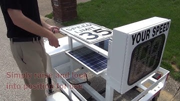 MPH StreetScout 12 inch Radar Speed Display Trailer