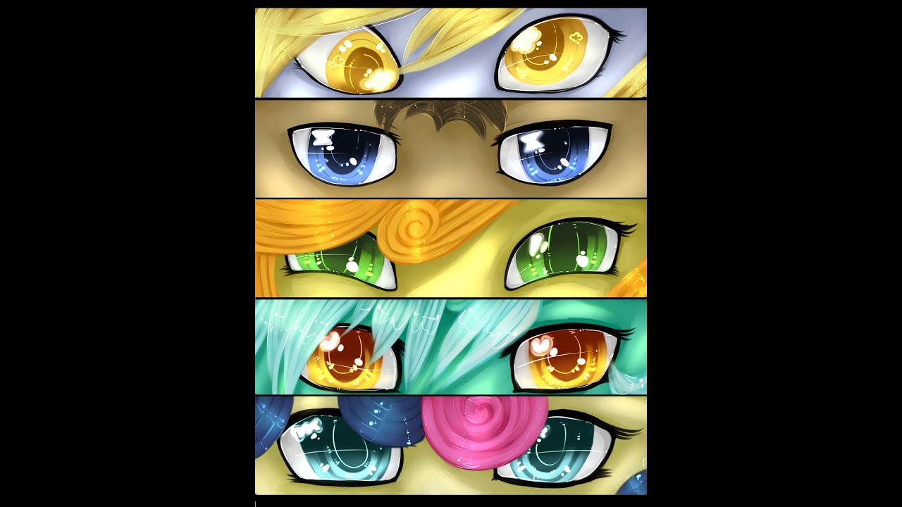 P: Speedpaint:MLP eyes group 7 - YouTube