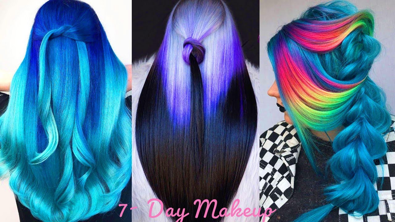 TRENDING LONG HAIR COLORFUL DYING TUTORIAL COMPILATION SUMMER  2021 AMAZING HAIRSTYLE IDEAS FOR GIRL