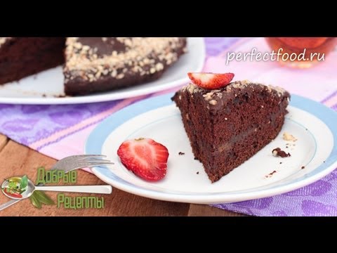 Видео рецепт Вегетарианский шоколадный торт