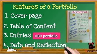 Types of Portfolios in CBC | How to make a Portfolio | How to Mark Portfolio|Features of a Portfolio