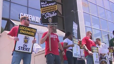 NJ Transit strike enters third day, rail service suspended