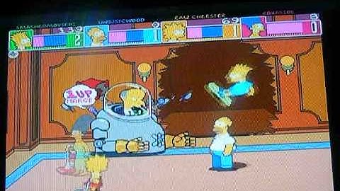 The Simpsons Arcade Game Online 4 Player Full Playthough Part  2