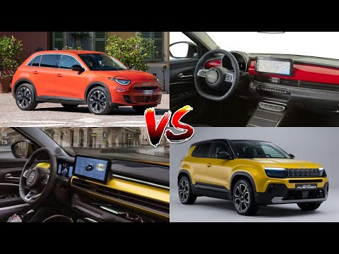 2024 Jeep Avenger vs 2024 Fiat 600e Visual Comparison | SUV Battles! | MotorNation