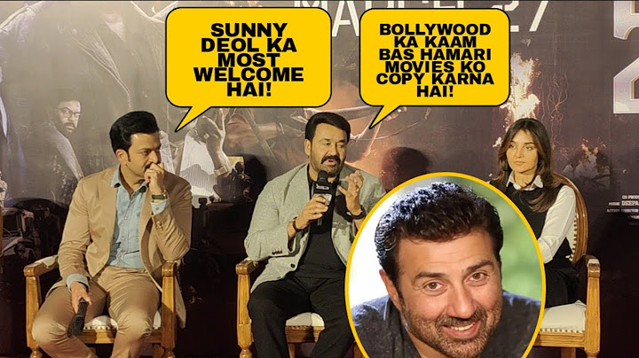 Prithviraj With Mohanlal SHOCKING Statement On Sunny Deol | South VS Bollywood