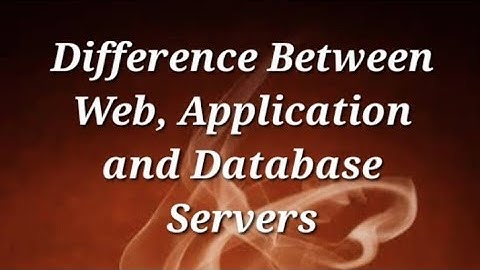 Difference between web server, application server and database server 🔥🔥@javasip-official