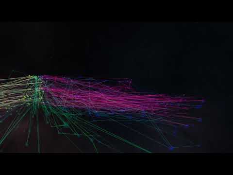 Colorful particle effects