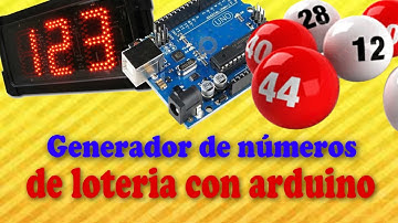 Generador de números de lotería con arduino